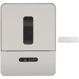 Smart Sensor Toilet Paper Dispenser Automatic Wall Mounted Roll Tissue Holder with Motion Activated LED Night Light Electric Battery Powered for Bathroom Kitchen Restroom (Gray)