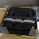 VBSD Adjustable Weighted Vest for Women Men 4-10lb/11-20lb/20-32lb Vest with 6 Ironsand Weights Body Weight Vest with Reflective Strip for Running Walking Strength Training Workouts (Black)