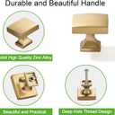 TUNNY 10 Pack Cabinet Knobs-Champagne Bronze Single Hole Drawer Handles Kitchen Cabinet Handles Drawer Pulls Kitchen Cabinet Hardware Bedroom Cabinet Pulls