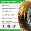 (2-PACK) 4.80/4.00-8" Tire and Wheel, 16" Pneumatic Tire Wheels with 5/8" Bearings (Extra 3/4") and 3" Centered Hub for Wheelbarrow, Hand Truck, Garden Carts, Yard Wagon Dump Cart