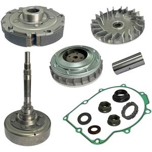 CCLINK Wet Clutch Kit Assembly with Clutch Carrier Housing Primary Sheave Oneway Gasket for Grizzly 660 2002-2008,Rhino 660 2004-2007