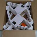 Amazon Basics Plastic Clothes Hangers, Adult Size, White, Pack of 50