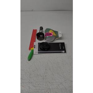 Culinary Elements Microwave Omelet Maker, Nonstick 3-Egg Capacity, Quick & Easy Breakfast Cooker, BPA-Free, Dishwasher Safe, Hydro Flack FLEX STRAW CAP, Knife,