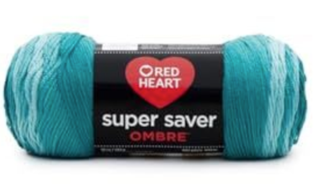 RED HEART E305.3985 Super Saver Ombre Yarn, Velvet (Pack of 2)