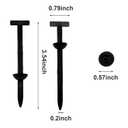 2 x 120Pcs Universal Cable Tie BuckleSelf-Locking Nylon Zip Ties with Pin & Button Design for Car Repairs,Automotive Zipper Clips for Bumper Fender Liner Fastener