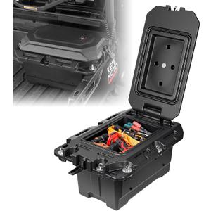 KEMIMOTO UTV Storage Box 45.3L/11.9Gal Waterproof Storage Bin Lockable Tool Box Compatible with 2016-2026 Can-Am Defender & Defender MAX, 2021+ Commander & Commander MAX 1000R 700