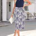 Dokotoo 2 Piece Sets for Women Summer Sleeveless Tank Tops and Boho Tie Knot Elastic Waist Midi Skirt Set (XXL)