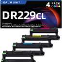 DR229CL Drum Unit Compatible Replacement for Brother DR229CL DR-229CL for Brother HL-L3220CDW L3280CDW L3295CDW L3300CDW MFC-L3720CDW L3780CDW L3765CDW L8395CDW Series Printer 4 Pack (Drum Only)