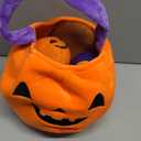 HyDren 11 Pcs Halloween Pumpkin Toys My First Plush Halloween Basket Pumpkin Baskets with Handles Ghost Candy Corn Bat for Kids Toddler Party Decoration Gift(Orange)