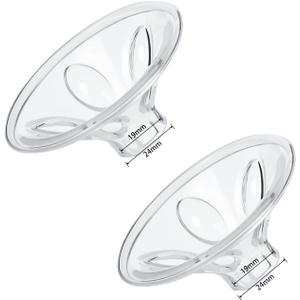 Flange Massage Cushions 19mm Compatible with Spectra/Medela 24mm Shields/Flanges Replace Flange Inserts Spectra Breastpump Parts Reduce 24m