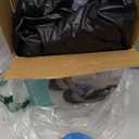 Inflatable Leisure Sofa Chair and Footstool Outdoor Folding Lounger Sofa Flocking Lazy Couch (Navy)