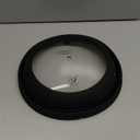 Microwave Splatter Cover Vented Glass Splatter Guard Lid with Collapsible Silicone for Food as Pot Cover Plate 10.8 inch for 6 7 8 9 10 inch Plate Bowl (Black)