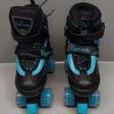 Adjustable Kids Roller Skates for Boys and Girls, Toddler Roller Skates for Beginners with Light-Up Wheels, L - Big Kids (13C-3Y US)