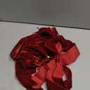 Biggun 9x24in Large Velvet Bows for Christmas Tree Decorations - 6 Pcs Velvet Ornaments with Tie for Christmas Wreath Garland Fireplace Decor, Burgundy