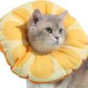 Jevnd Cat Cone Collar Soft Kitten Donut, Cat Cones to Stop Licking After Surgery and Scratching, Waterproof Elizabethan e Collar for Cats After Neuter, Adjustable Comfy Neck Cone Pillow for Kitty