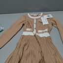 GRACE KARIN Girls Sweater Fall Dress Long Sleeve Knit A Line Contrast Casual Winter Dresses 10y