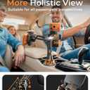 LISEN Upgraded Version Cup Holder Phone Holder 360° Adjustable Long Neck Car Phone Mount Golf Cart Phone Holder, Truck Jeep Accessories for iPhone 17 Air Pro Samsung Google and All 4-7'' Phone