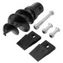 Bolt-On Spiral Point Auger, with 2 Pack 3 Point Auger Cutting Edge, for Heavy-Duty Augers, 3 Point Post Hole Digger