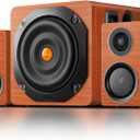 Computer Gaming Speaker System with Subwoofer, PC Desktop Monitor Surround Sound, Two Satellite with Midrange and Treble, Full Range Coverage, Support Optical/Coaxial/3.5 to RCA/Wireless Connection