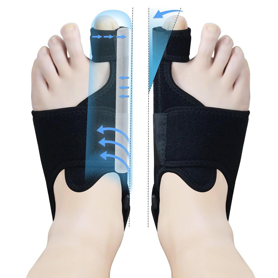MOONSMILE 1 Pair Foot Bunion Corrector for Women & Men, Night Bunion Splint, Big Toe Straightener, Foot Gear Bunion Brace for Pain Relief