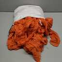 REWOMC 50 PCS Cheesecloth Chair Sashes, 15.7x70 inch Bows Designed Chair Sashes, Chair Cover Chair Sashes Decorations, Universal Chair Decoration for Wedding Reception Banquet Party (Orange)