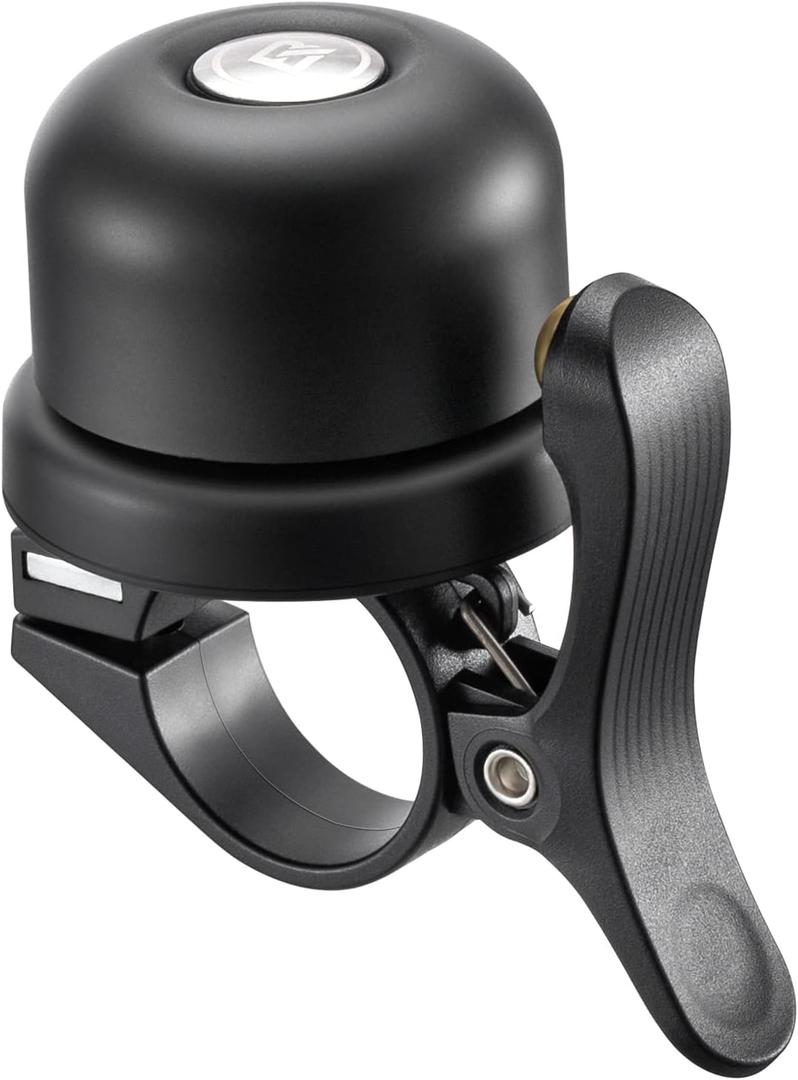 ROCKBROS Bike Bell for Apple AirTag Hidden Bike Mount Bike AirTag Holder GPS Tracker Bike Bell Anti-Theft for Adults Suitable for 0.87''/22.2, 1''/25.4, 1.25''/31.8mm Diameter Handlebar (Black)