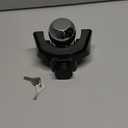 DEEAGLE Heavy Duty Trailer Coupler Lock, RV Trailer Locks Fits 2-5/16 Couplers, Anti-Theft Ball Hitch Lock, Black