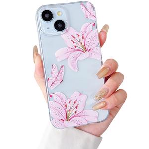 XYUQZQ Compatible with iPhone 17 Pro Max Case Cute Clear Flower Floral Butterfly Mix Pattern,for Girls Women Fashion Phone Cover,Soft TPU Designed for iPhone 17 Pro Max-Pink