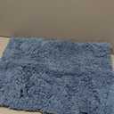 Disolla Blue Bathroom Rug 17x24 - Non-Slip Plush Small Bath Mat, Highly Absorbent & Ultra Soft Fluffy Floor Mat, Machine Washable for Shower and Tub