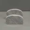 Marble Napkin Holder for Table, White Upright Napkin Holders for Paper, Standing Napkin Dispenser for Kitchen, Dining Room, Party Hotel, Cafe, Bar