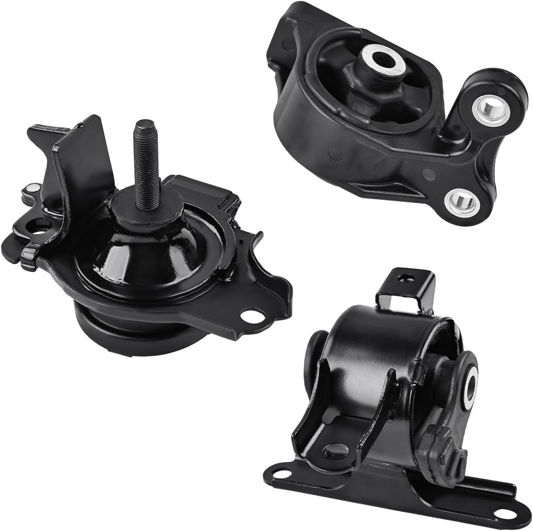 JDMON 3Pcs Engine Motor & Transmission Mount Kit Replacement for Honda Fit L4 1.5L 2007 2008 Auto Trans Compatible with AM500, A4537, A4552, 9437, 9285, 50826SELE01, 50805SLAA81, 50810SLA981