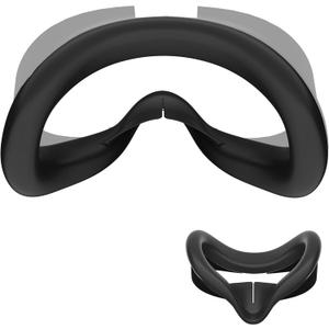 APEXINNO Silicone Face Pad Cover Compatible with Meta Quest 3S Accessories, Face Cushion Cover and Anti-Leakage Nose Pad Compatible with Oculus Quest 3S Original VR Headset, Soft, Durable, Washable