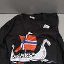Boat Norwegian Flag Norway Viking Ship Norway T-Shirt, Size L