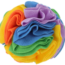 Snuffle Ball for Dogs, Designed for Small Breeds and Puppies, Interactive Dog Toys, Keeps Pets Busy with Storage Bag Machine Washable, Colorful, Small