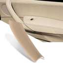 1PCS Beige Driver Side Pull Handle Covers Compatible with X3 F25 2010-2016 X4 F26 2014-2017 Left Door Handle Interior Door Pull Handle