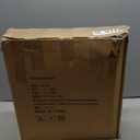 17.7" Ottoman with Storage, Square Storage Ottoman for Dorm, Faux Leather Ottomans with Legs for Living Room, Bedroom, Black