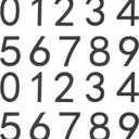 uxcell 20Pcs Self Adhesive Mailbox Numbers, 2.8" Acrylic Door Address Sign Stickers, Raised 3D Effect, for Residence, Apartment, Office Room, Mailbox (Number 0-9, Black)