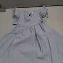 Toddler Baby Girl Dress Cotton Linen Ruffle Halter Sleeveless Dresses Kids Summer Sundress (2T, Grey Blue)