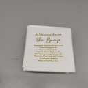 Colarr 100 Pcs Small Baby Shower Napkins 3 Ply 5 x 5 Inch Cocktail Napkins a Message from The Bump Disposable Gender Reveal Supplies with Gold Foil for Baby Welcome Party(White)