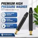 Home High-Pressure Car Wash Water Gun, 2026 Upgraded Car Wash Water Gun Garden Hose Sprayer, Adjustable Spray Patterns, for Watering Plants and Vegetables, and Car Washing