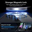 ESR for iPhone 16 Pro Max Case, Compatible with MagSafe, Full-Body Military-Grade Drop Proof Case with Built-in 9H+ Tempered Glass Screen Protector, Armor Series, Clear Black