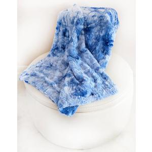 Navy Tie Dye 50 x 60 Minky Faux Fur Blanket  Ultra Soft Cozy Throw, Luxury Faux Fur Blanket, Plush & Warm Home Dcor, Soft Fleece Throw
