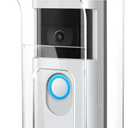 Transparent Plastic Doorbell Rain Cover Compatible with Ring, Blink, Google Nest, Eufy, Arlo, Kasa Video Doorbell, Waterproof Protector Shield Doorbell Push Button Cover Weather Blocking Cover