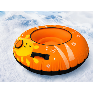 36'' 4Pack/ 40'' 2Pack Sleds, Snow Sled for Kids and Adult, Snow Tube for Sledding Heavy Duty Thickened Double Bottom with Handles, Sleds for Snow Outdoor Toys Gifts for Family Boys and Girls