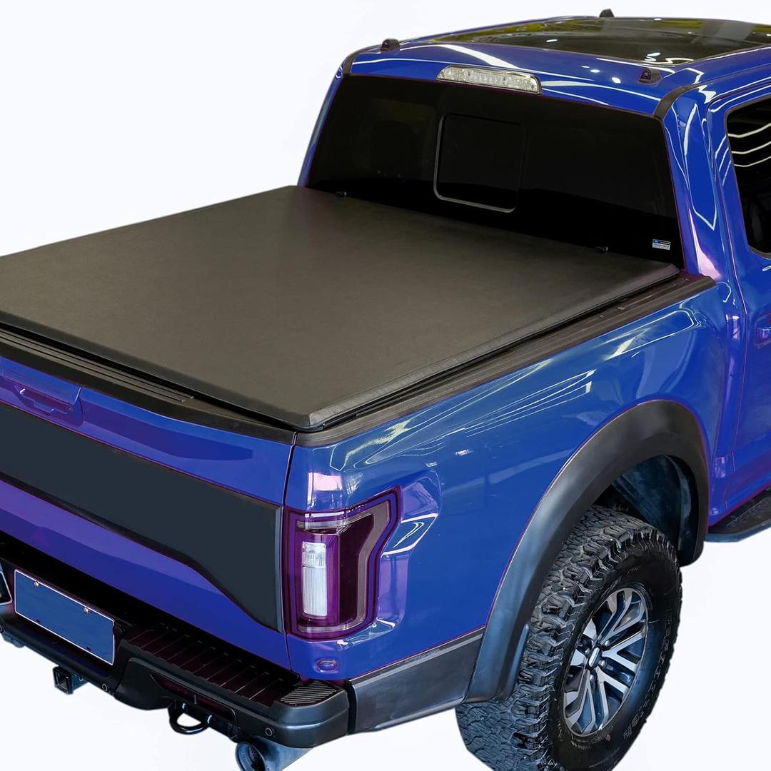 Soft Roll-Up Truck Bed Tonneau Cover Compatible for 2019-2022 Ford Ranger 5' Bed