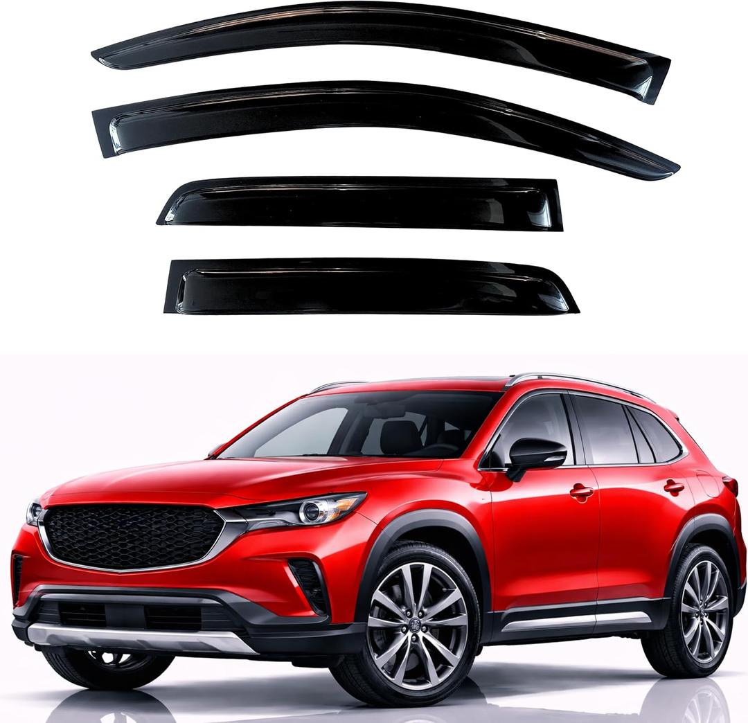 KPY Rain Guards Fit for 2023-2026 Mazda CX-50, Out-Channel Window Visors Vent Wind Deflectors 4PC, Car Accessories for 23-26 Mazda CX50