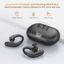 Hearing Aids, Hearing Aids for Seniors with Bluetooth, Rechargeable Hearing Aid with APP for People with Hearing Loss, 5 Levels of Volume Automatic Noise Cancellation, Clear Sound and Easy to Use, Black