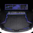 KELCSEECS® Floor Mats & Cargo Liner Fit for 2017-2022 Kia Sportage(Not Hybrid) All Weather Car Mats Floor Liners Trunk Mat Cargo Mat Sportage Floor Mats Trunk Liner(Cargo Tray in Upper Deck Position)
