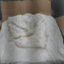 BEDELITE Fleece Queen Comforter Set -Super Soft & Warm Fluffy Cream White Bedding, Luxury Fuzzy Heavy Bed Set for Winter with 2 Pillow Cases