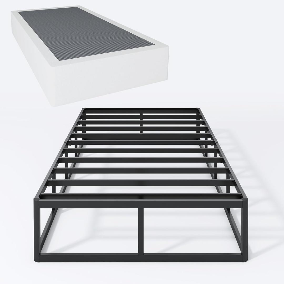 Box Spring Twin 9 Inch Metal Frame Mattress Foundation Basics Bed Base